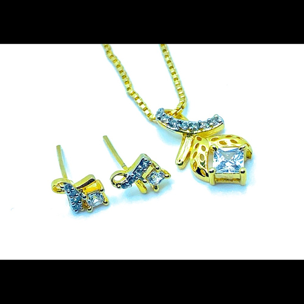 Cross let me choose pendant gold 18 k set